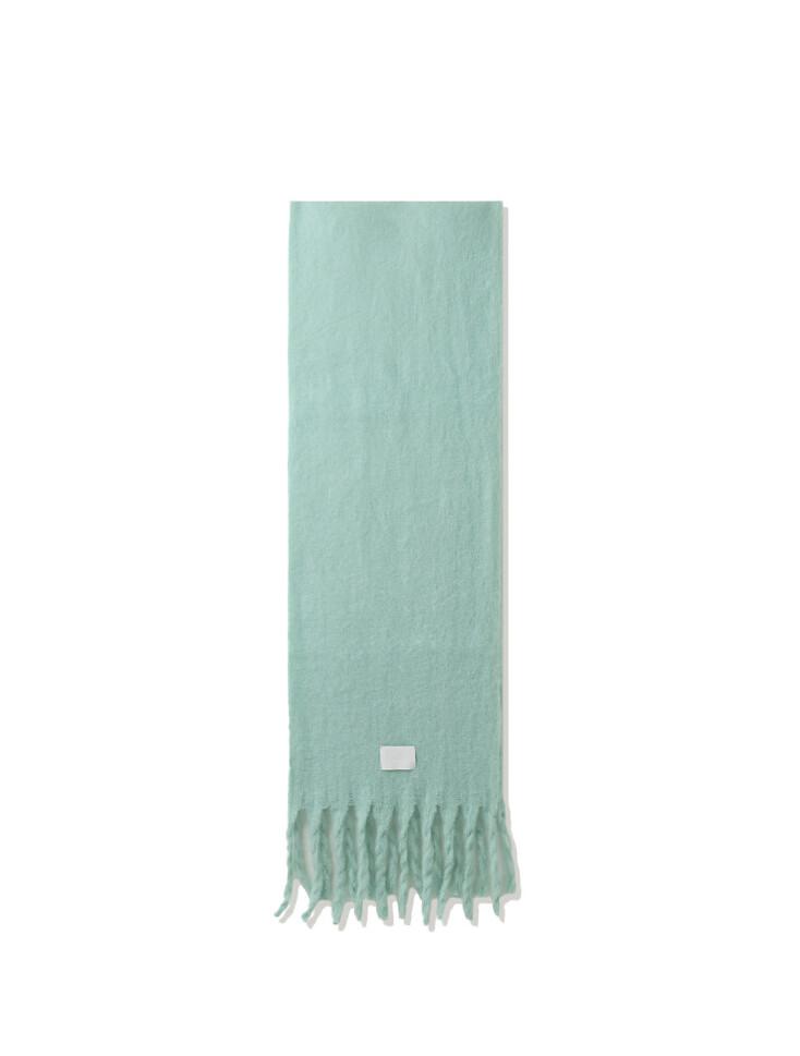 Mohair Wide Muffler Mint