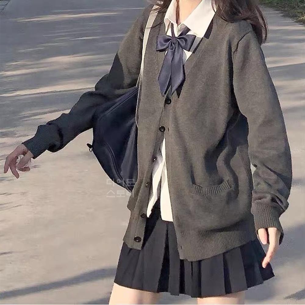 디어문 일본교복 가디건 풀세트 코스튬 JK 세라복 코스프레