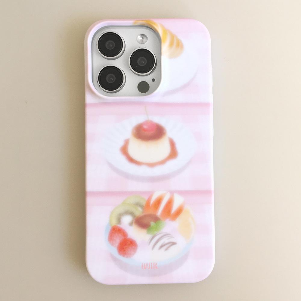 [MADE] 애니 푸딩 핑크 하드 아이폰케이스