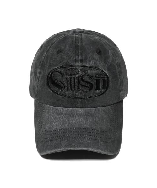 페이지시시(PAGESIISII)  오발 로고 피그먼트 볼캡 블랙 - 사이즈 & 후기 | 무신사