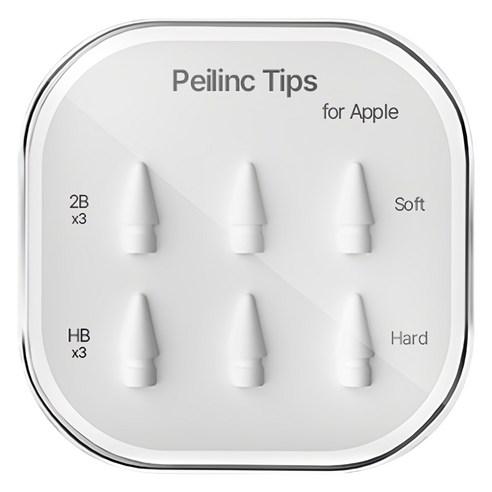 Peilinc 정품 애플펜슬 펜촉 1/2세대 호환 2B HB 총 6개입 - 터치펜 | 쿠팡