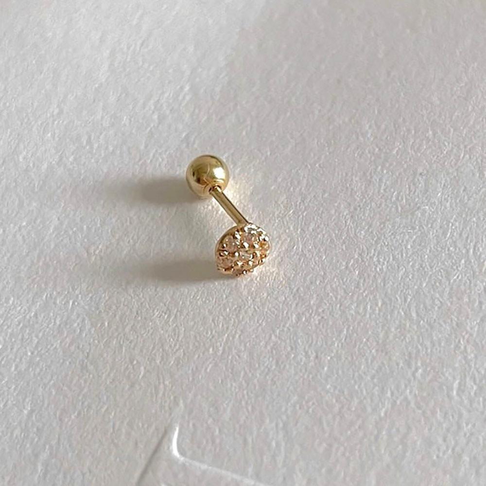 14k 메리 큐빅 피어싱 아웃컨츠 이너컨츠 연골 귀걸이