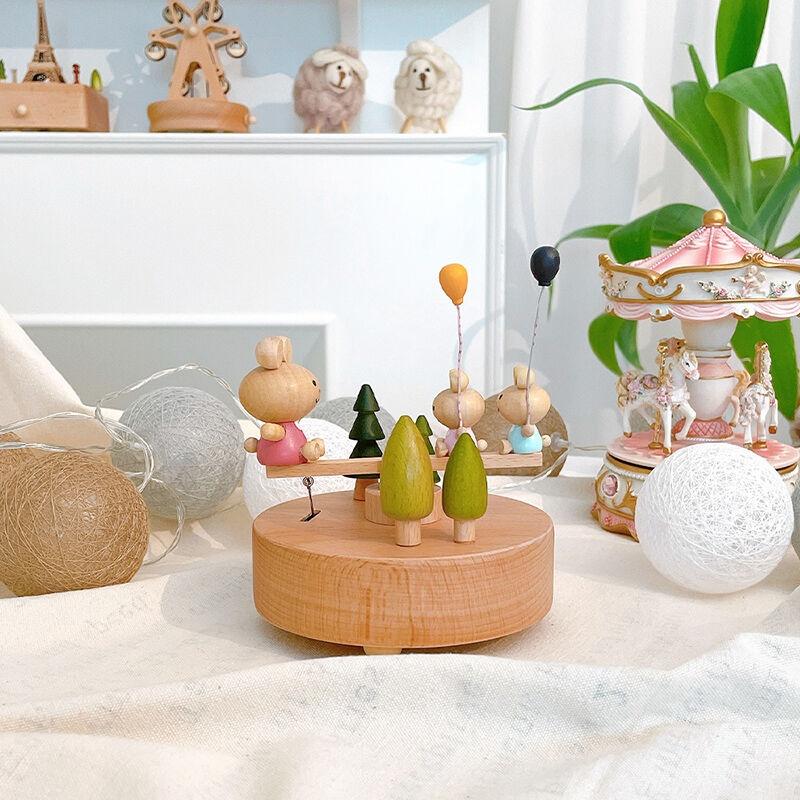 인테리어 아델라 우드 오르골 뮤직박스 시소