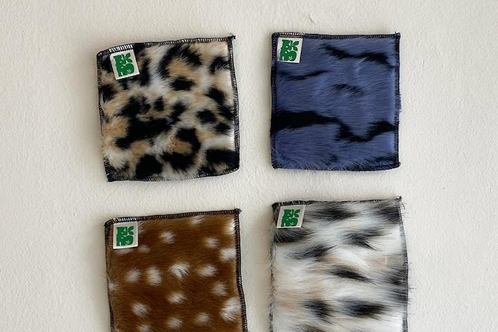 레오하트 퍼 컵코스터 티코스터 팟코스터 컵받침 _ 4color