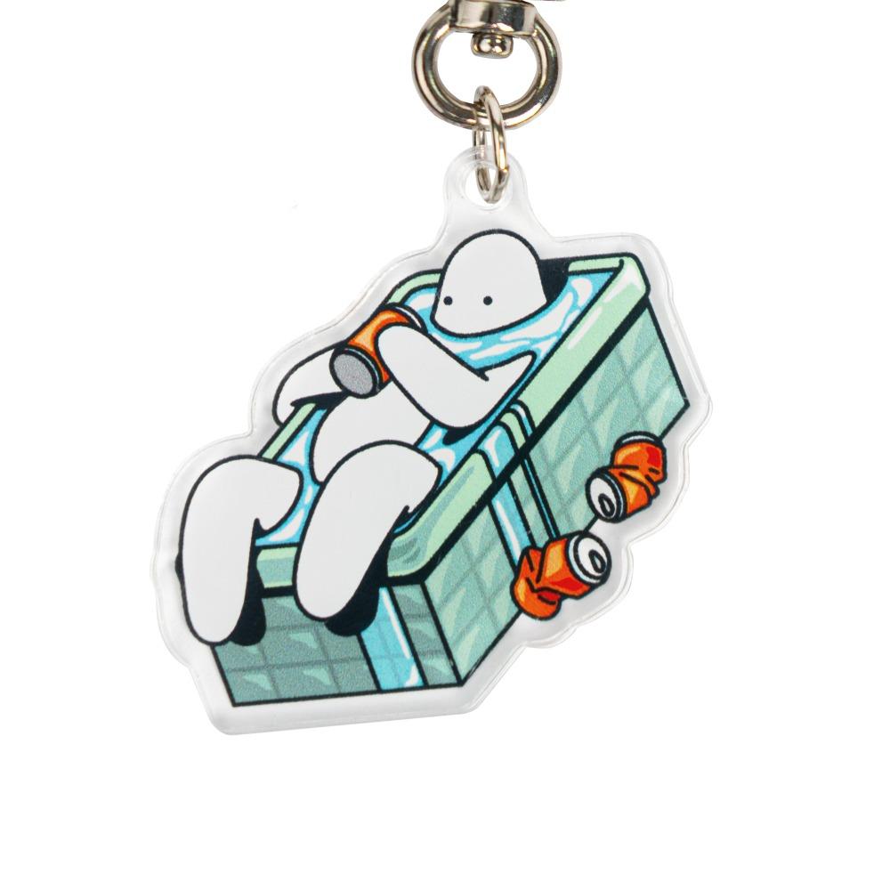 Acrylic Key-ring - Bath Tub