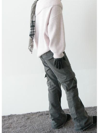 피그먼트 부츠컷 카고 팬츠 (2c)