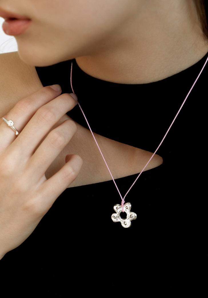 [악뮤 수현 착용] my bouquet strap necklace (silver 925)