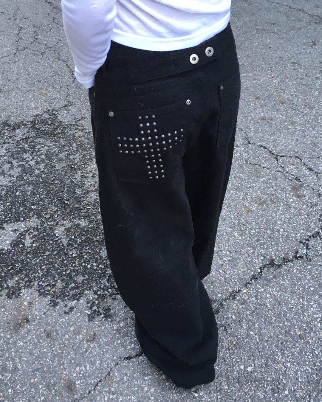 하몽 백스터드 와이드 팬츠 (기모)