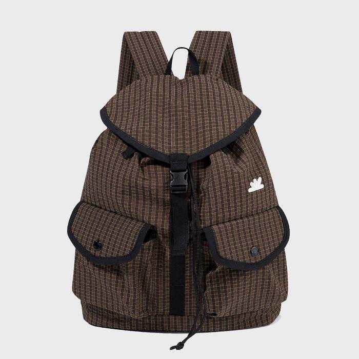 Explorer Daypack Brown Grid
