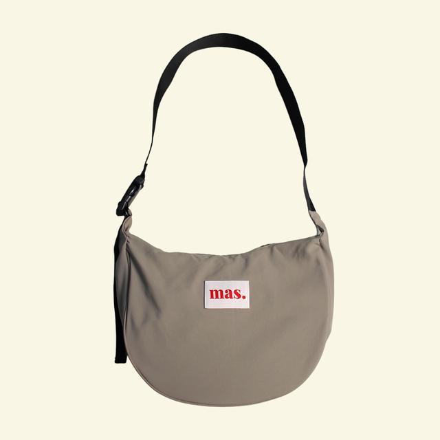 halfmoon cross bag_khaki beige