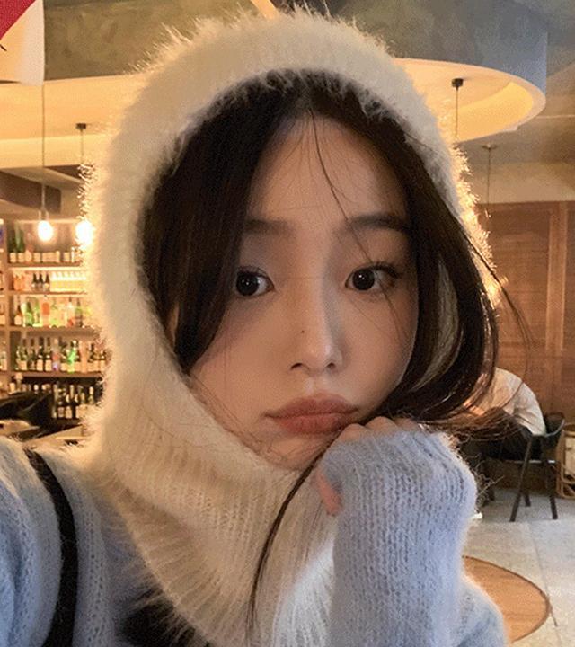 [털빠짐X] 헤일 퍼 앙고라 바라클라바 넥워머 후드 귀도리 니트 울 토시 no.1715