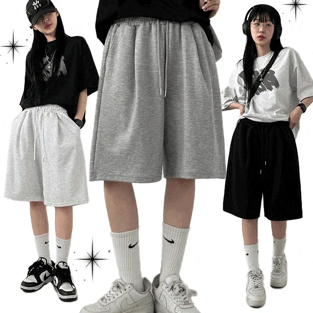*컬러추가*묶음할인[M~XL/허리밴딩] 로아 핀턱 와이드 버뮤다 숏팬츠
