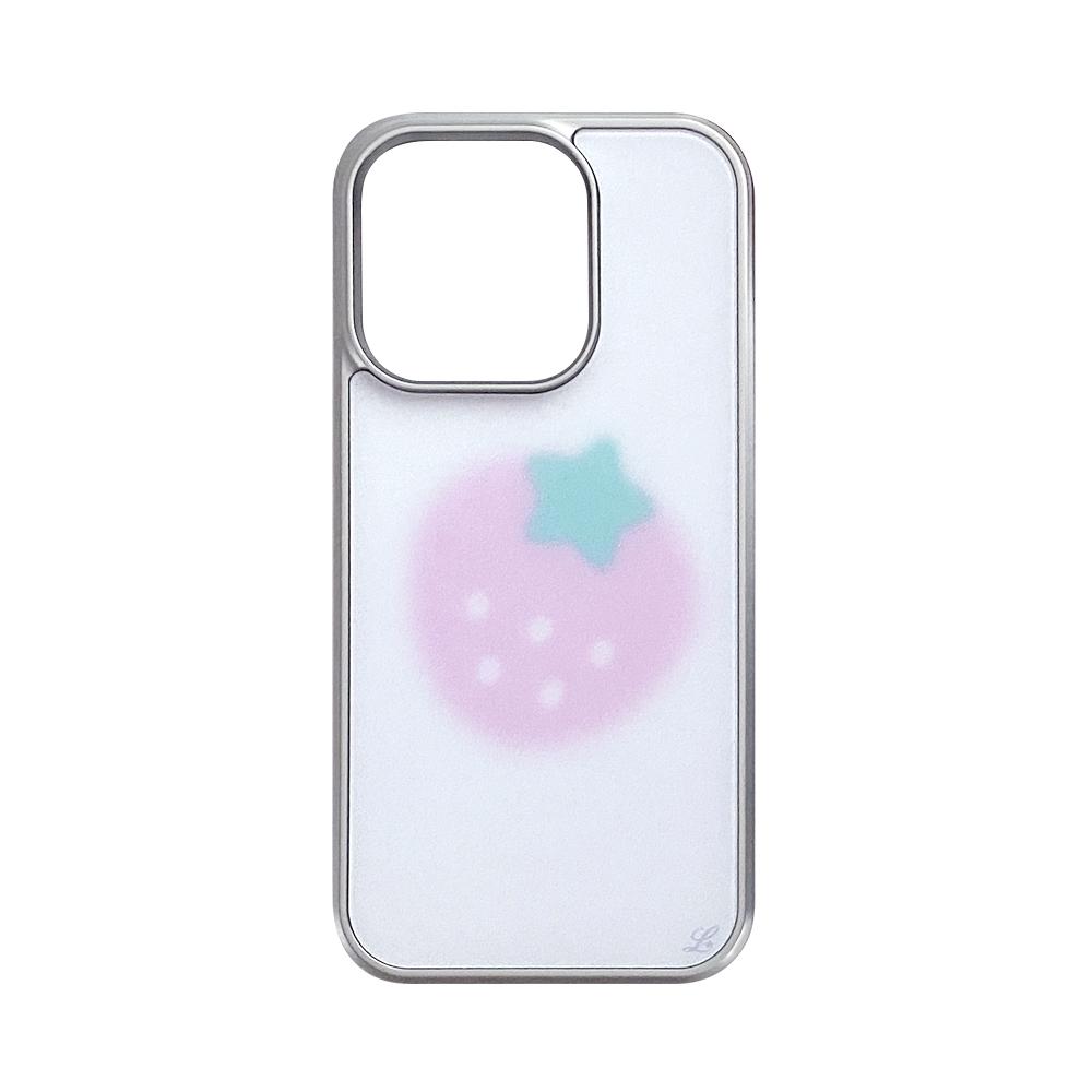 STRAWBERRY BLUR PHONE CASE (silver bumper)
