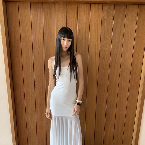 LONSLAN Seamless Transparent Strap Dress