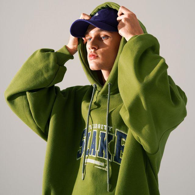 [9월30일 예약발송][티떠블유엔] 슬레이크 후드 올리브 HHHD3397