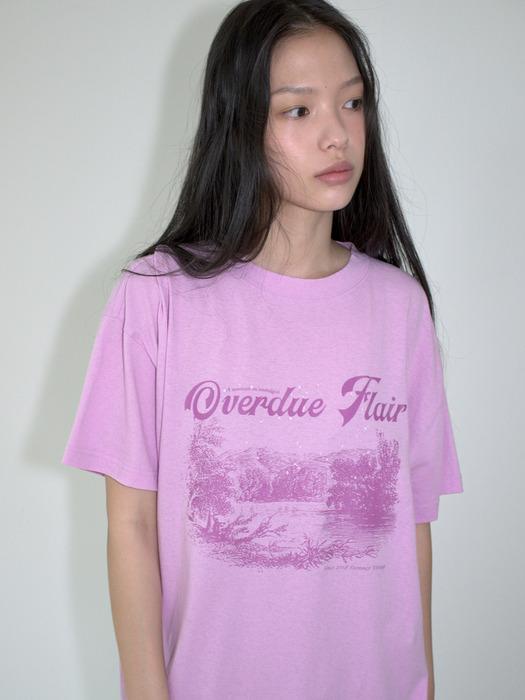 VINTAGE PRINTING T-SHIRT_PALE PINK