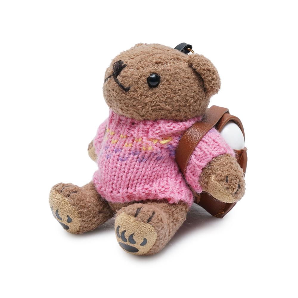 베어파우 BEAR DOLL 곰인형 키링 에어팟케이스 (히커리 핑크)