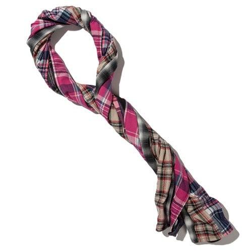 Waffle Check x 5 muffler (black)
