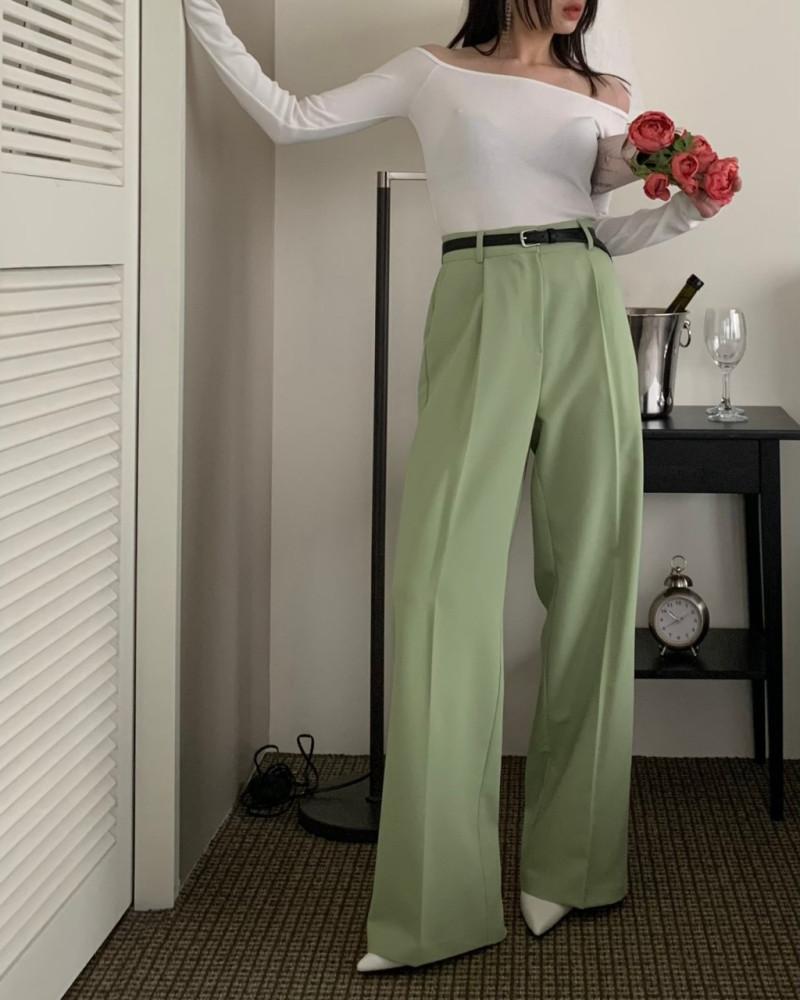 [COTT] 치크 비비드 핀턱 슬랙스 (3color)