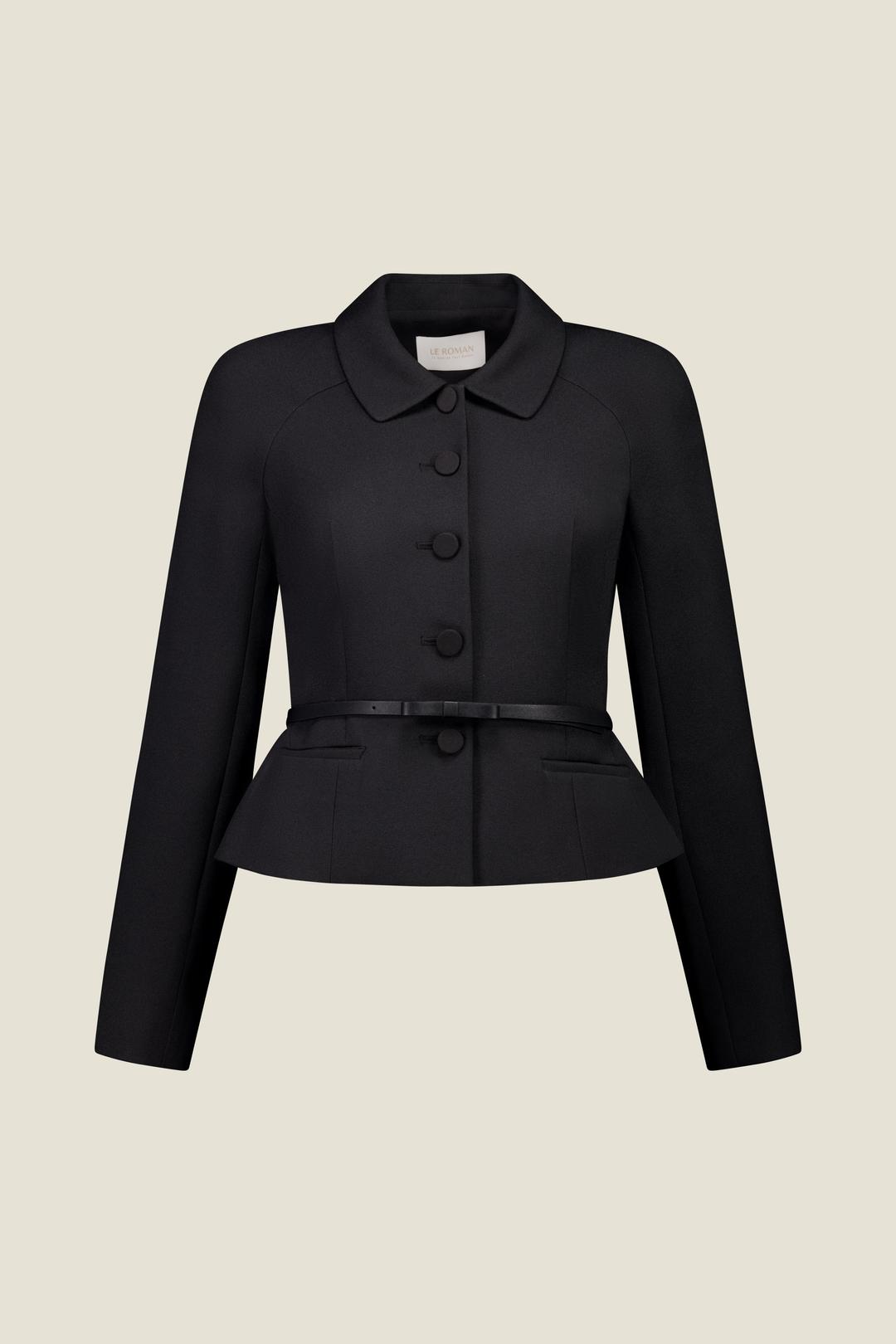 Raglan-sleeve Jacket(벨트 제공)/ Black(3color)