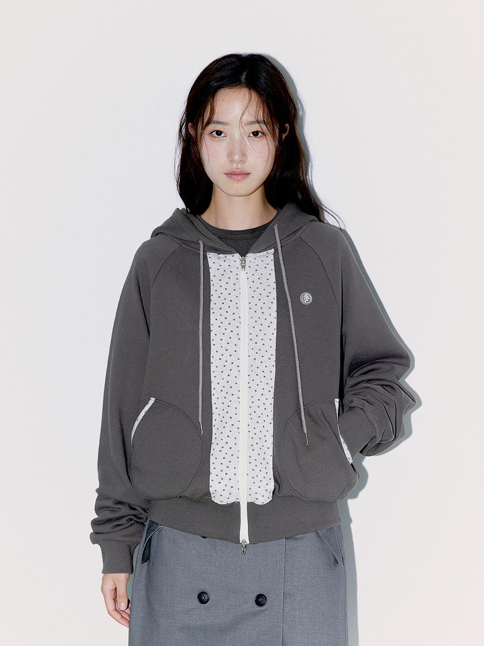 SOFT CENTERLINE HOODIE ZIP UP, BROWN