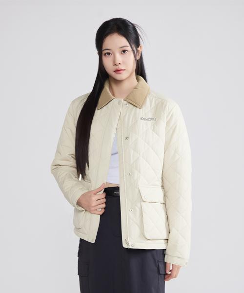여성 퀼팅 사파리 워크 자켓 (D.Skin Beige)