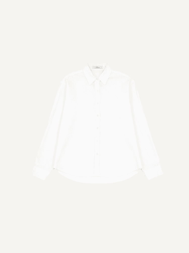 [3차]Floral Garden Shirts-Pure White