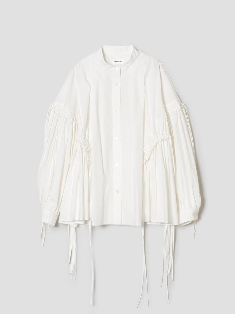 WHITE STRING SHIRT  치카 키사다 화이트 스트링 셔츠
