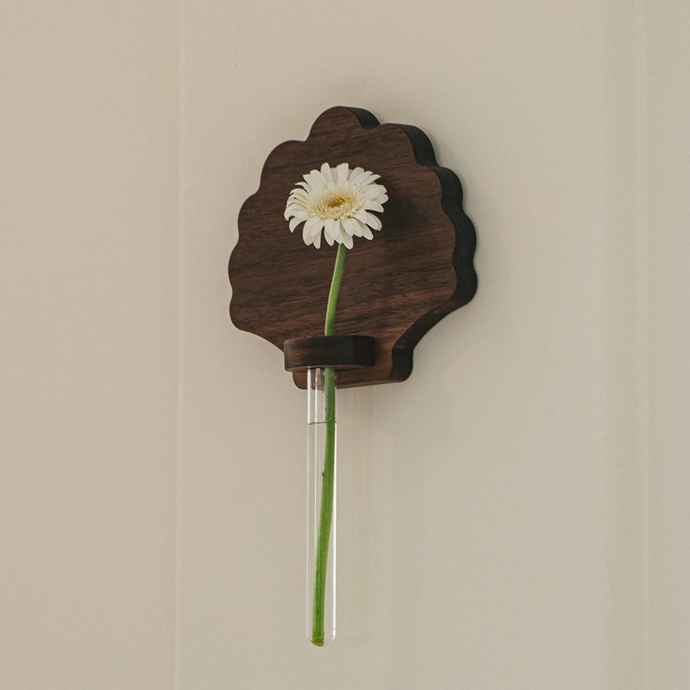 원목 월 행잉 플랜터