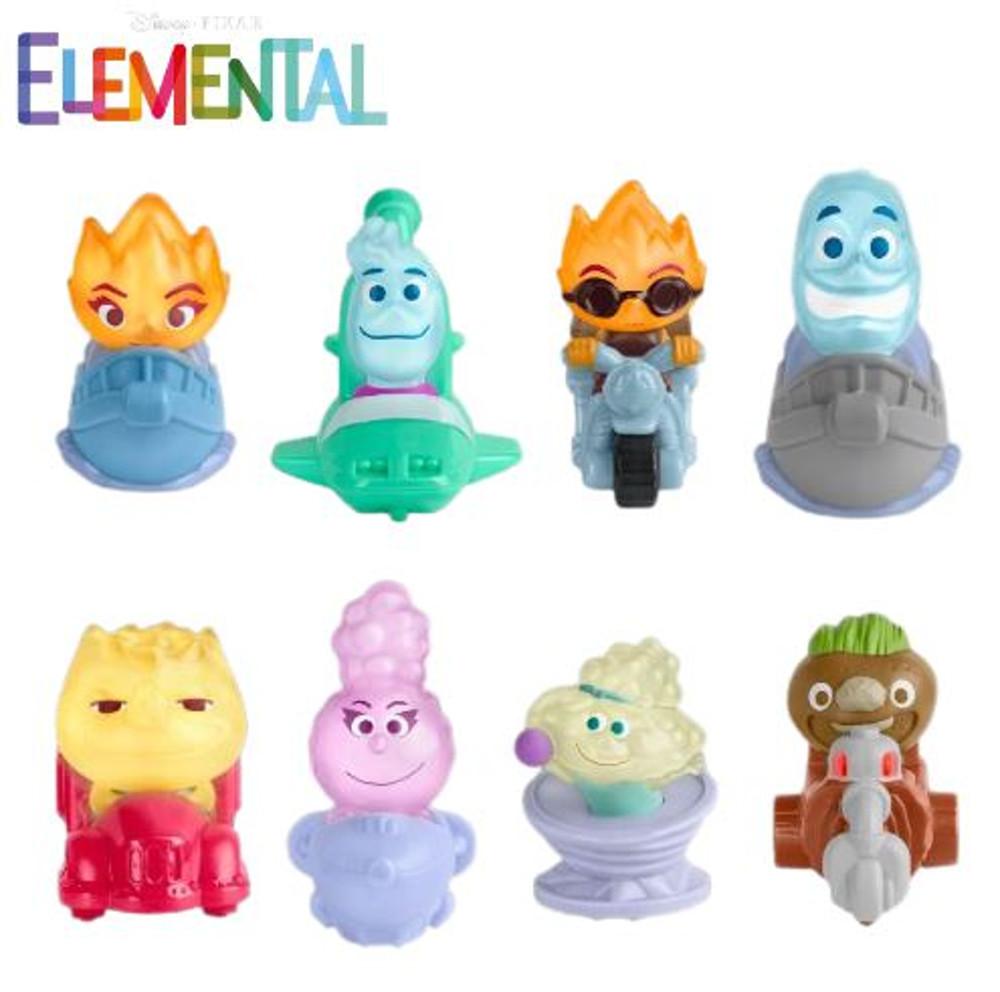 디즈니 엘리멘탈 맥도날드 해피밀 피규어 장난감 8종 세트