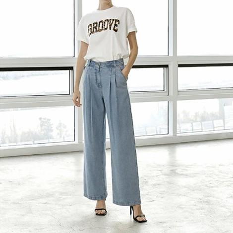 [최초가 139,800원] 제이슨우 여성 린넨혼방 데님 팬츠 WXDP3W01