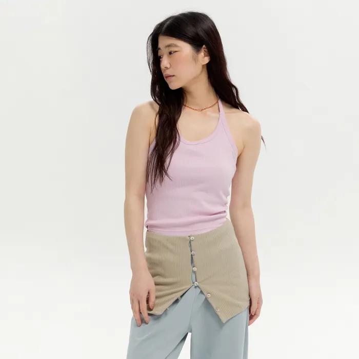 Rib Halter Top- 7Colors