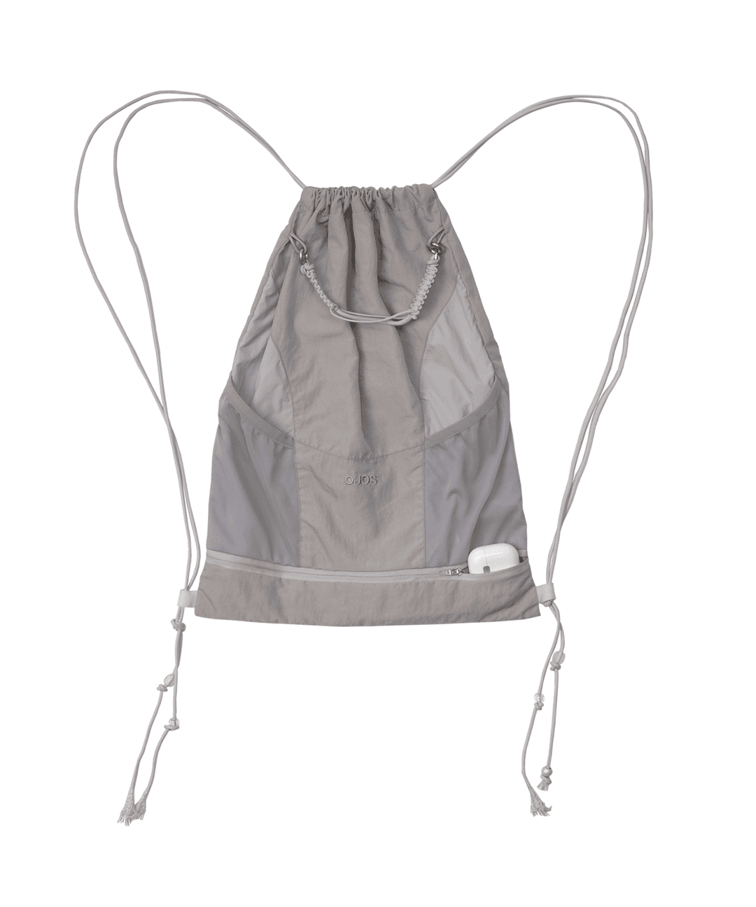 Sheer Shoecase Mesh Gymsack / Grey