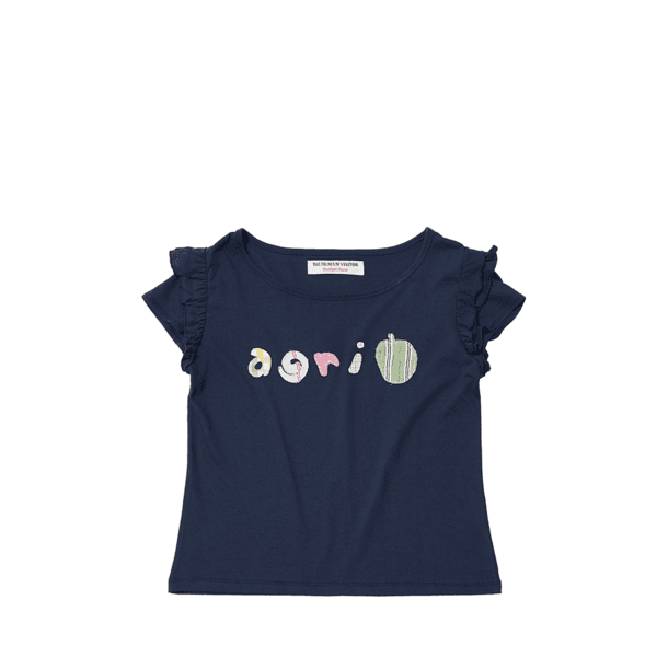 APPLE PATCH T-SHIRT (NAVY)