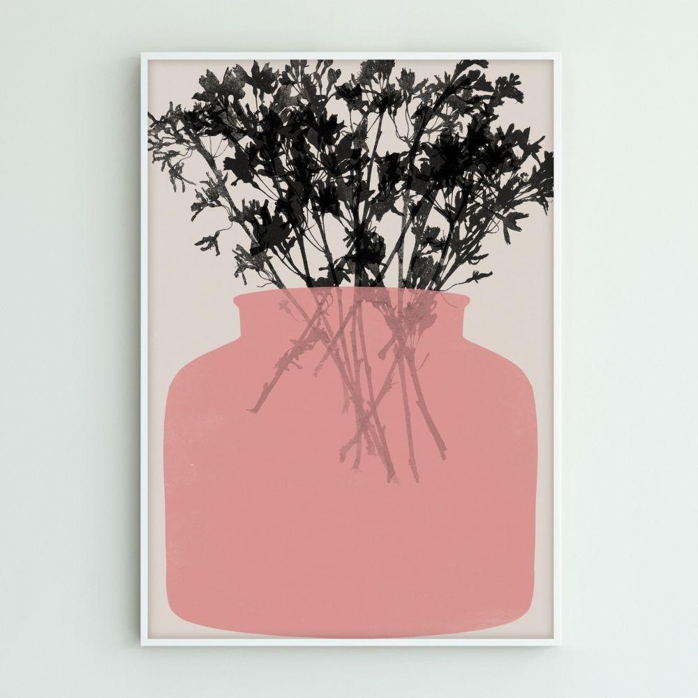 Pink Gatherings 인테리어 그림 포스터 액자 해외인기작가 꽃그림