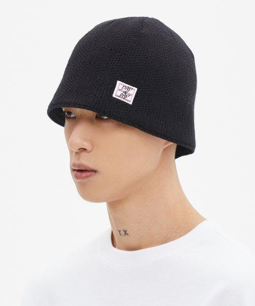 스카시 니트 버킷햇_블랙
