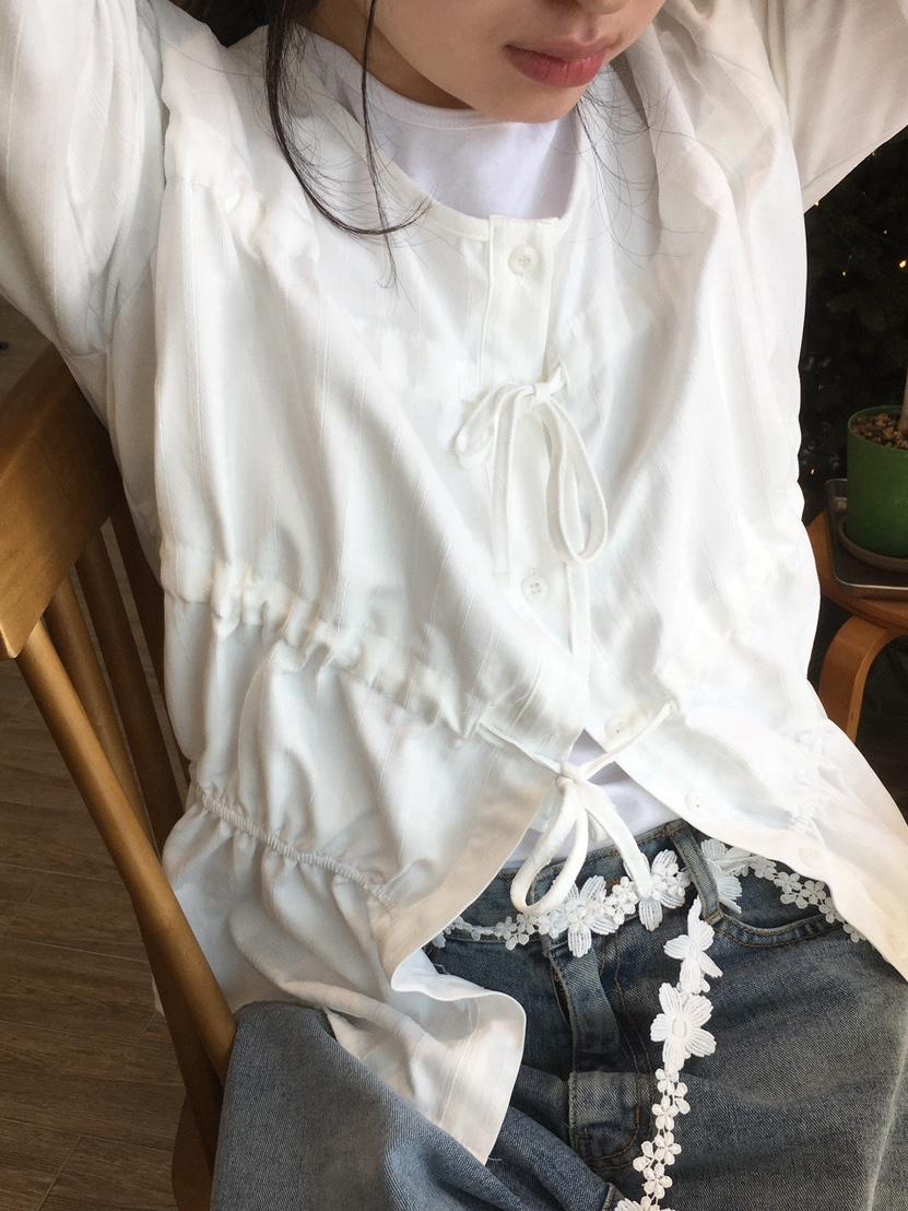 올리웨니 [md강추!] 리본 이브블라우스(2color)