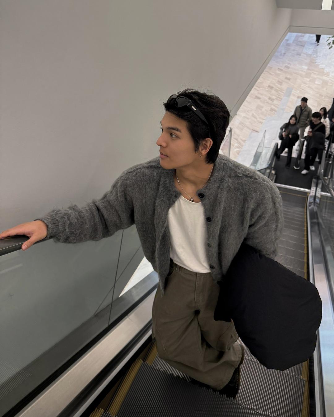 덴 앙고라 크롭 가디건