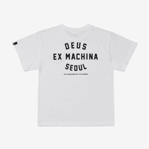 데우스 키즈 서울 컬리지 반팔티 KIDS COLLEGE SEOUL TEE WHITE