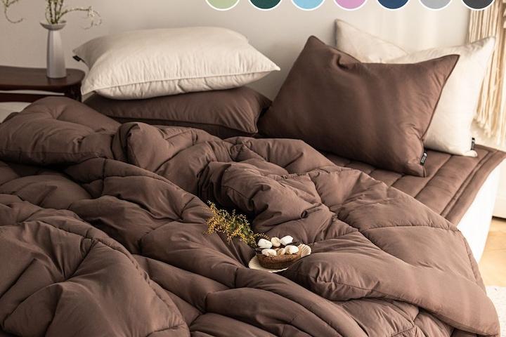 [10%쿠폰] 먼지없는 돈워리 m2 알러지케어 항균 유칼립투스솜 차렵이불세트-14컬러