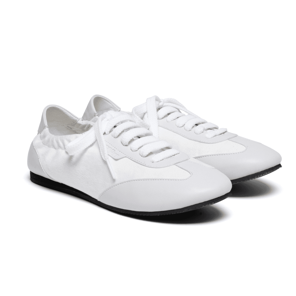 Shirring Sneakers - White