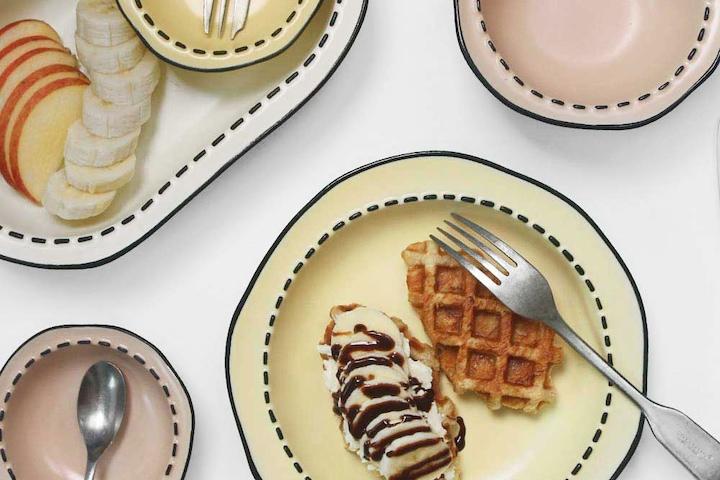 블랙스티치 브런치 식기 5종 풀세트