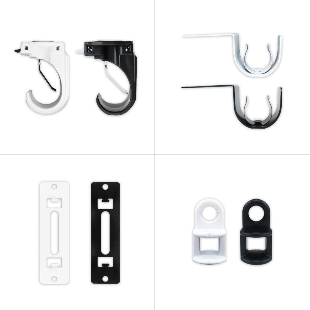 커튼부자재 봉브라켓 상고리 이중레일 U자브라켓 안뚫어고리