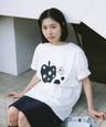 APPLE DOT OVERFIT T-SHIRT, IVORY