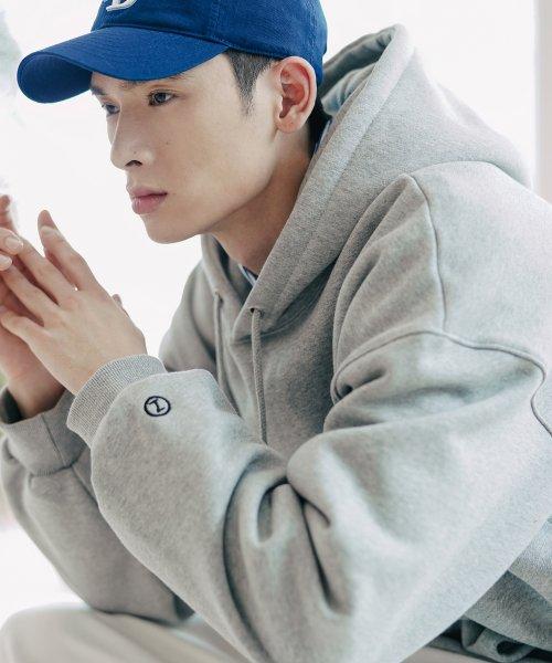 제멋(JEMUT)  로그 오버핏 기모 후드 그레이 YHHD2302 - 사이즈 & 후기 | 무신사