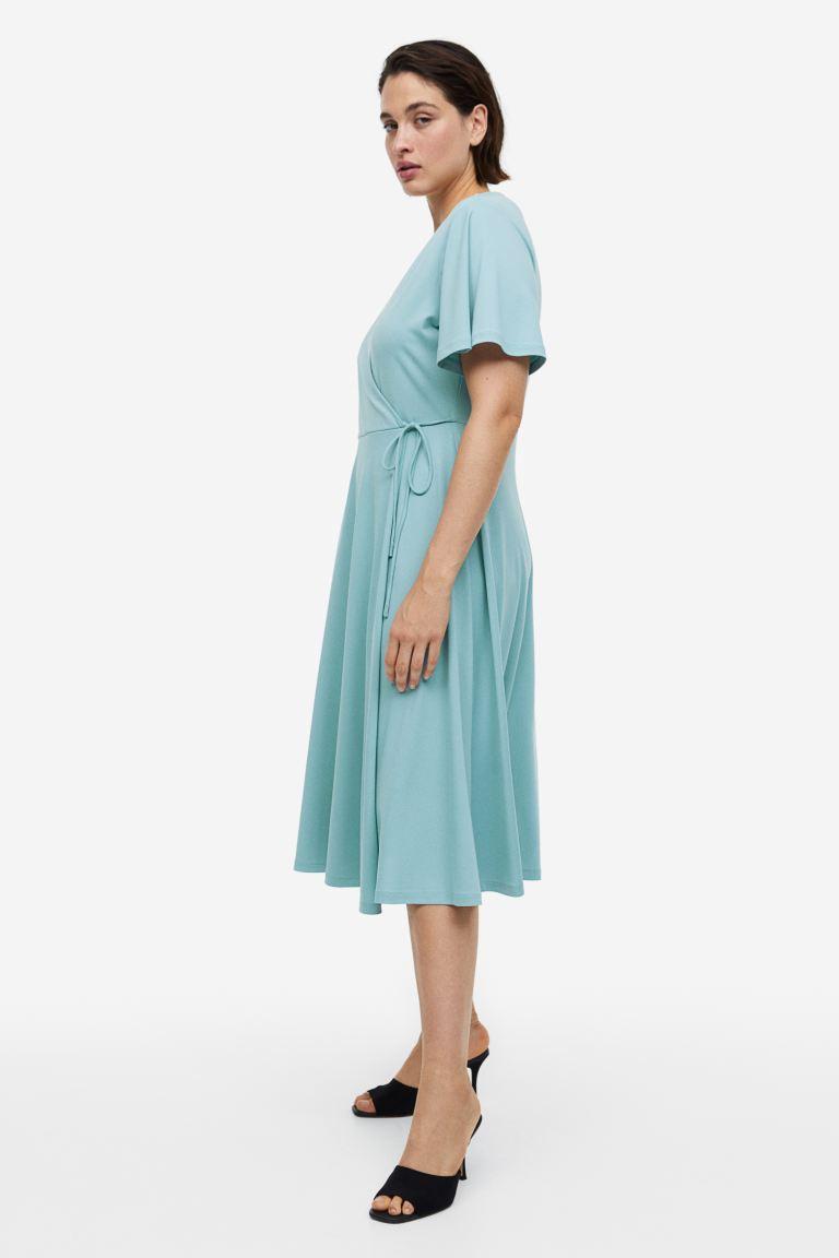 랩스타일 저지 드레스