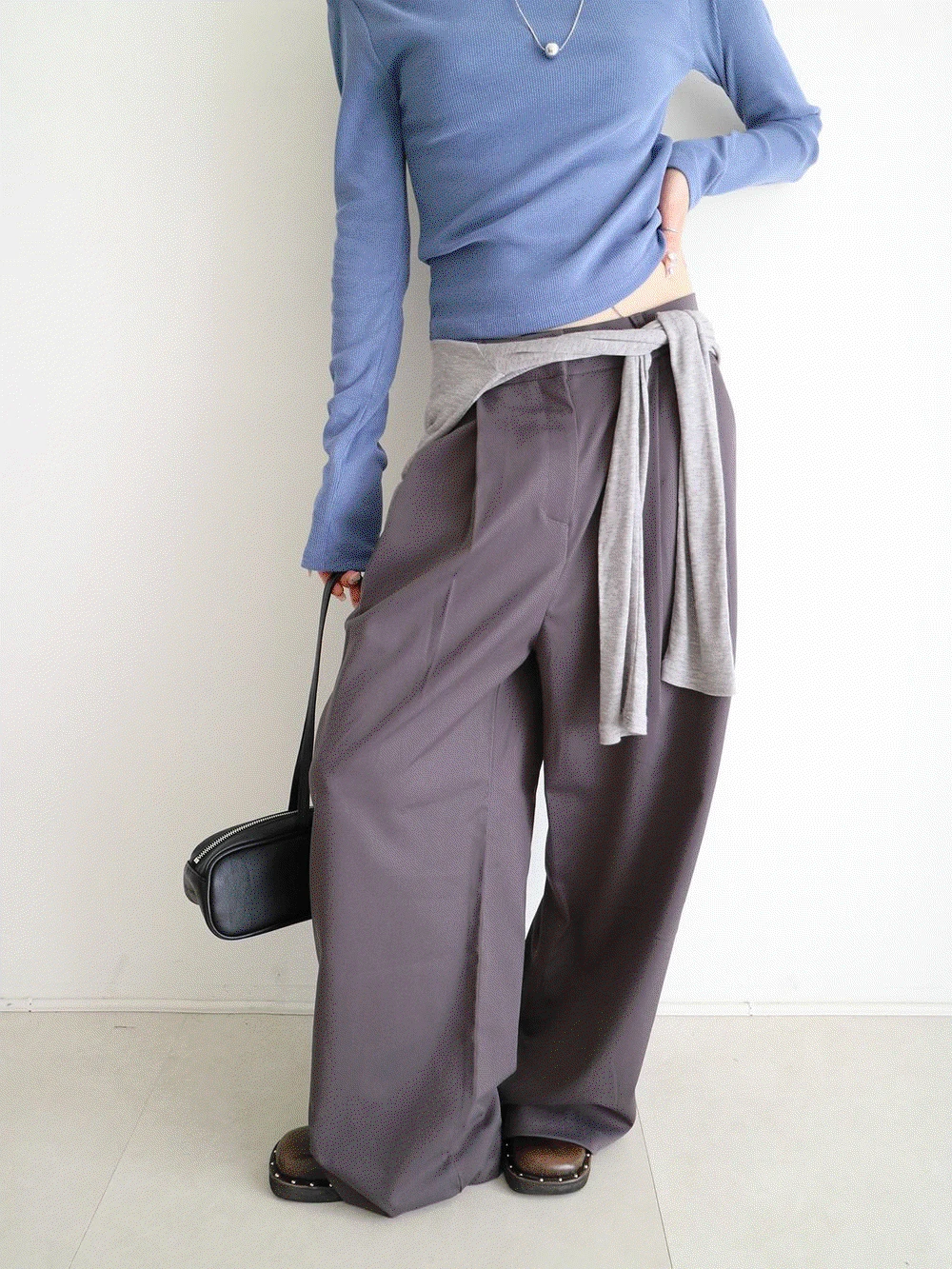 오어 핀턱 슬랙스 (2colors)