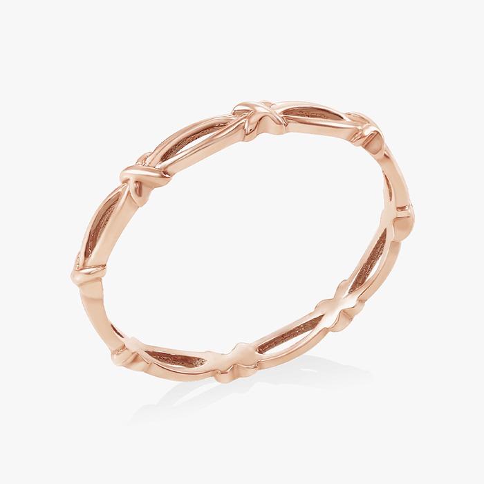 14K 18K 비쥬팝 러스티 패턴 반지 45715