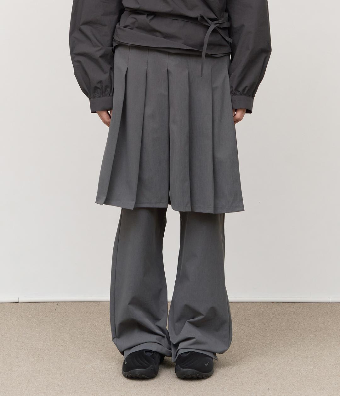 (W) Quiz Pleats Skirt Pants (2color)