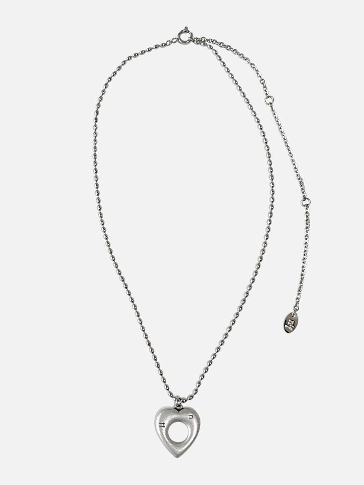 heart hole necklace